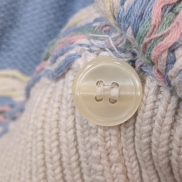 EDDIE BAUER 1990 Vintage Women's Cotton Grandma Core Floral Vest - Picture 4 of 7